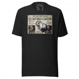 Lobotomy Ad - Unisex t-shirt - G.O.A.T. Face Apparels