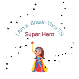 Girls Break-Thru TN Super Hero Tee