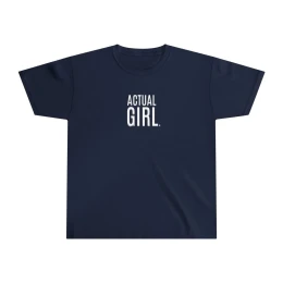 Actual Girl "Signature" Girls t-shirt w/ SAVE GIRLS SPORTS BACK