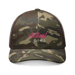 Actual Girl Camouflage Trucker Hat