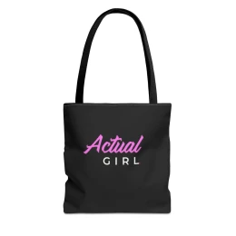 Actual Girl Essence Black Tote Bag