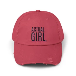 Actual Girl Signature Distressed Cap