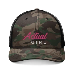 Actual Girl Camouflage Trucker Hat