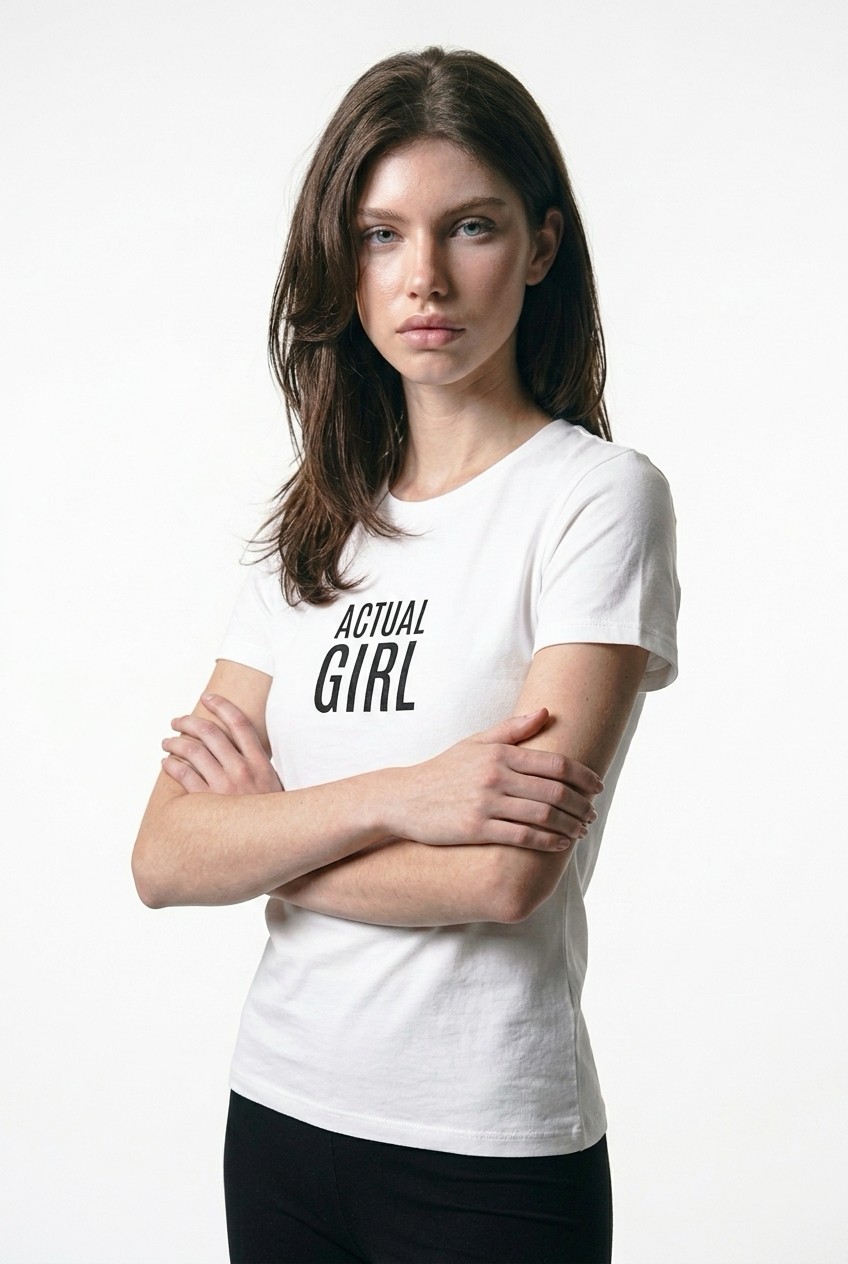 "Signature" Actual Girl Relaxed T-shirt - for Women