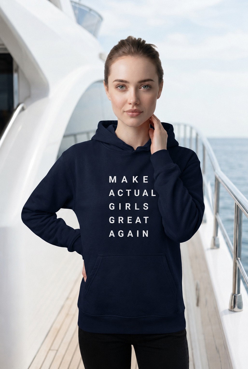 "Make Actual Girls Great Again" Actual Girl Hoodie - for Girls