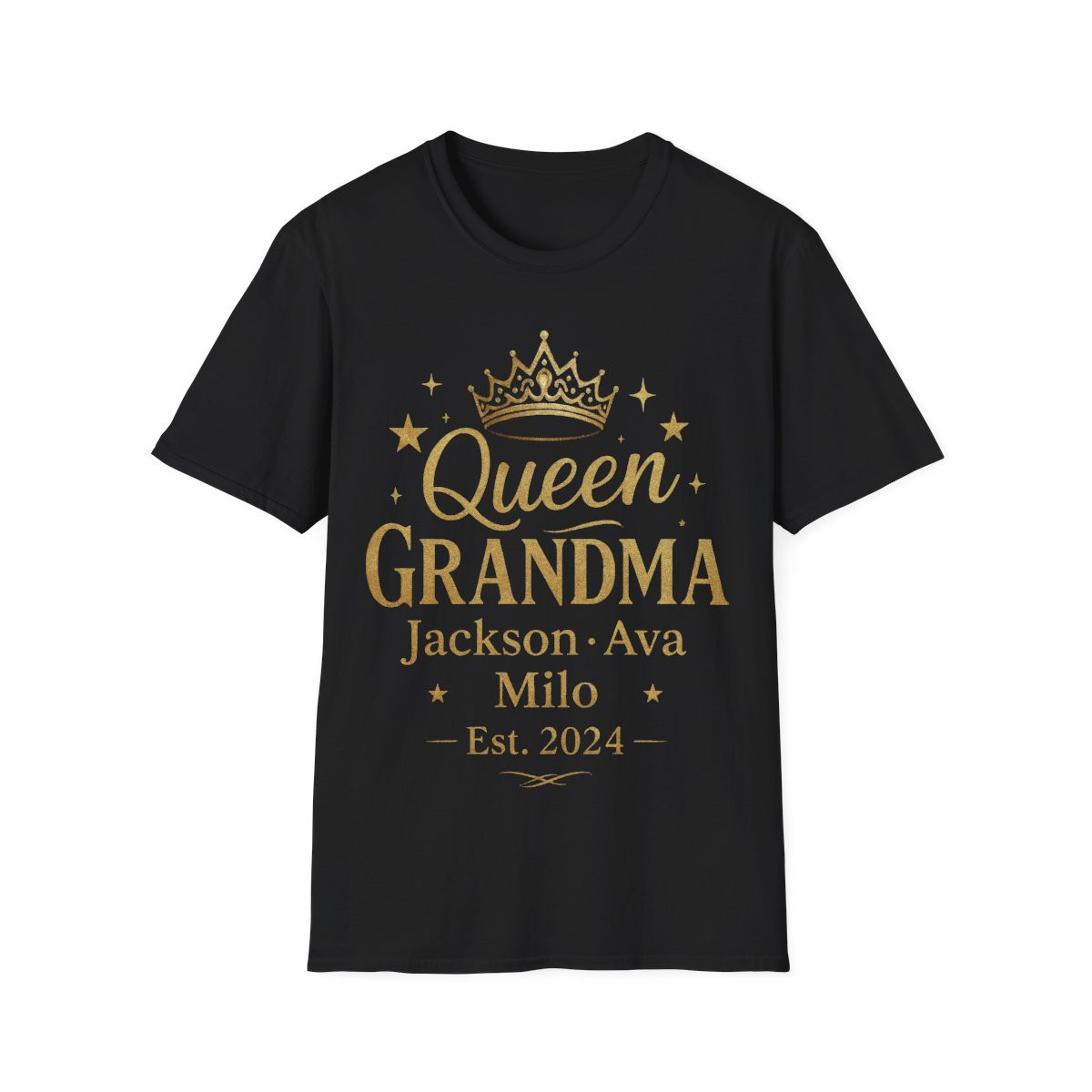 Queen Grandma T-Shirt, Gift for Grandma, Grandma Keepsake Shirt