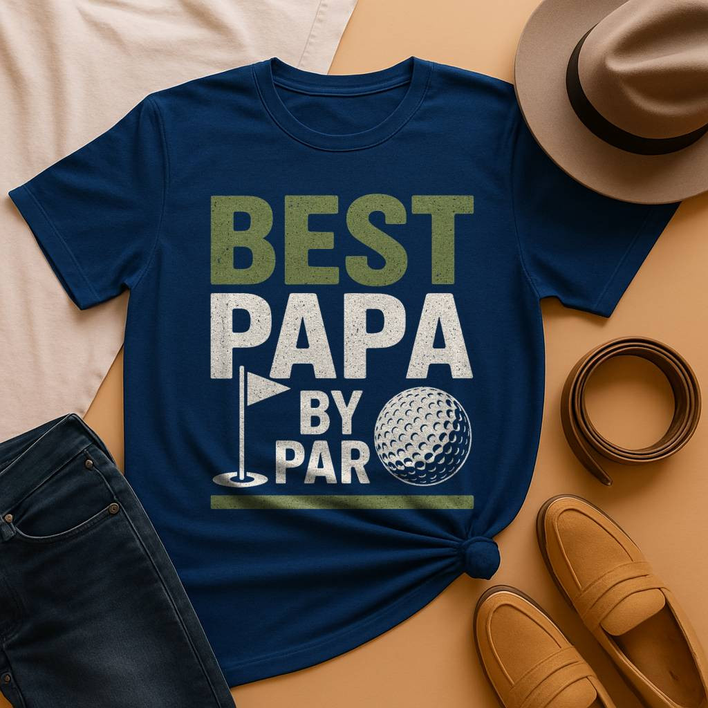 Best Papa by Par Golf T-Shirt, Golf Grandpa Shirt