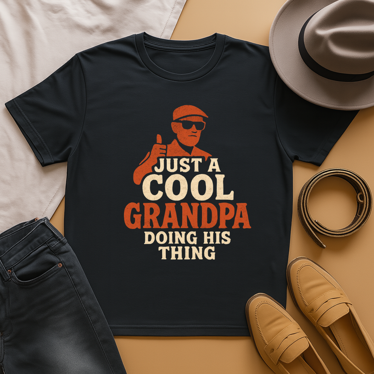 Cool Grandpa Unisex T-Shirt, Funny Gift for Grandfathe