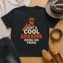 Cool Grandpa Unisex T-Shirt, Funny Gift for Grandfathe