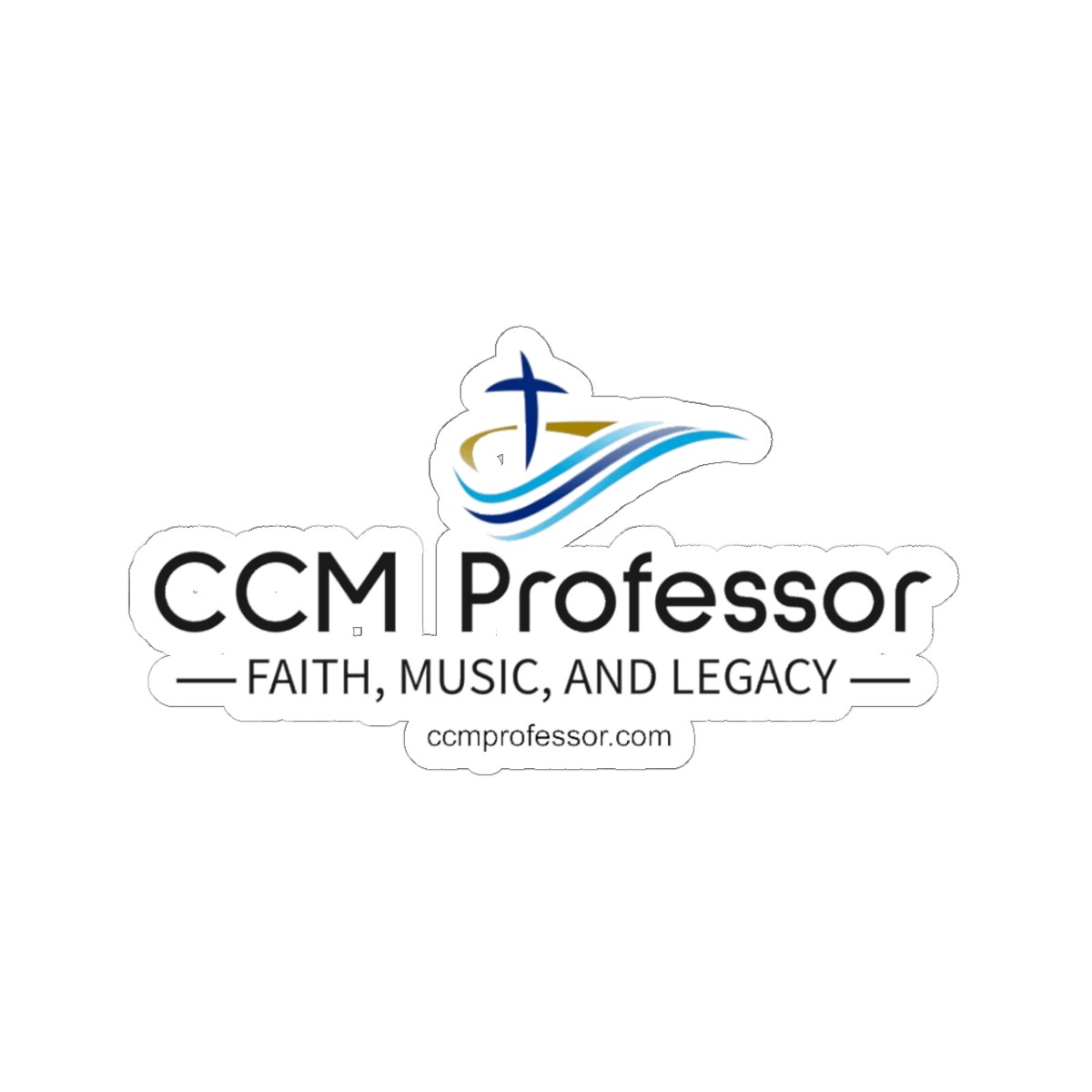 CCM Professor Kiss-Cut Stickers | Faith Music Legacy Decor Laptop Water Bottle Gift Car Decal