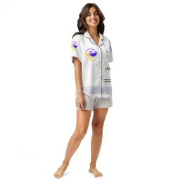 SELFF All-over print women’s short sleeve pajama top