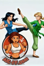 2D comic kumite fight - 50 Images