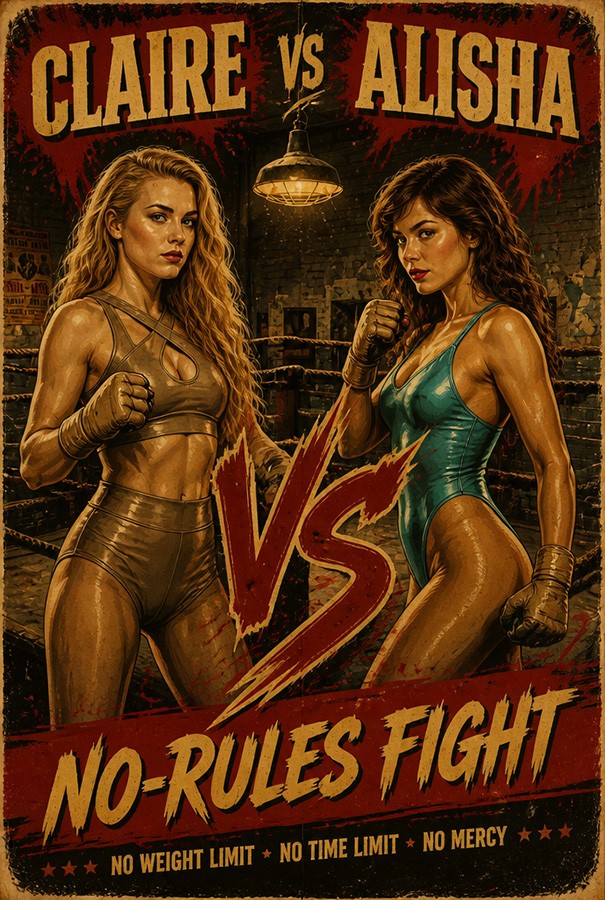 Update #00 - AI-generated Movie - Claire vs Alisha - NHB-fight