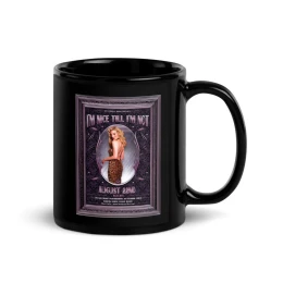 Kendra Erika Retro Glam - Black Glossy Mug
