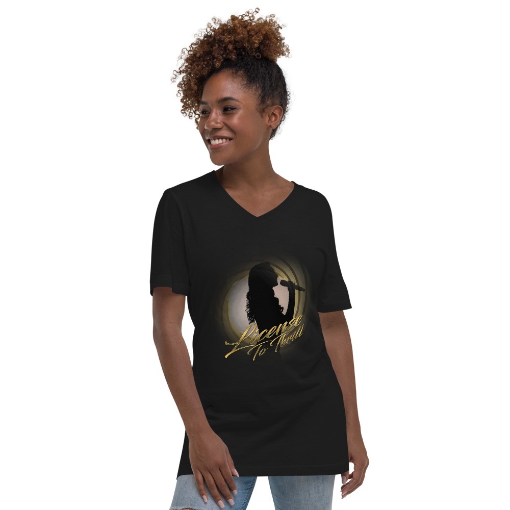 002 Unisex Short Sleeve V-Neck T-Shirt