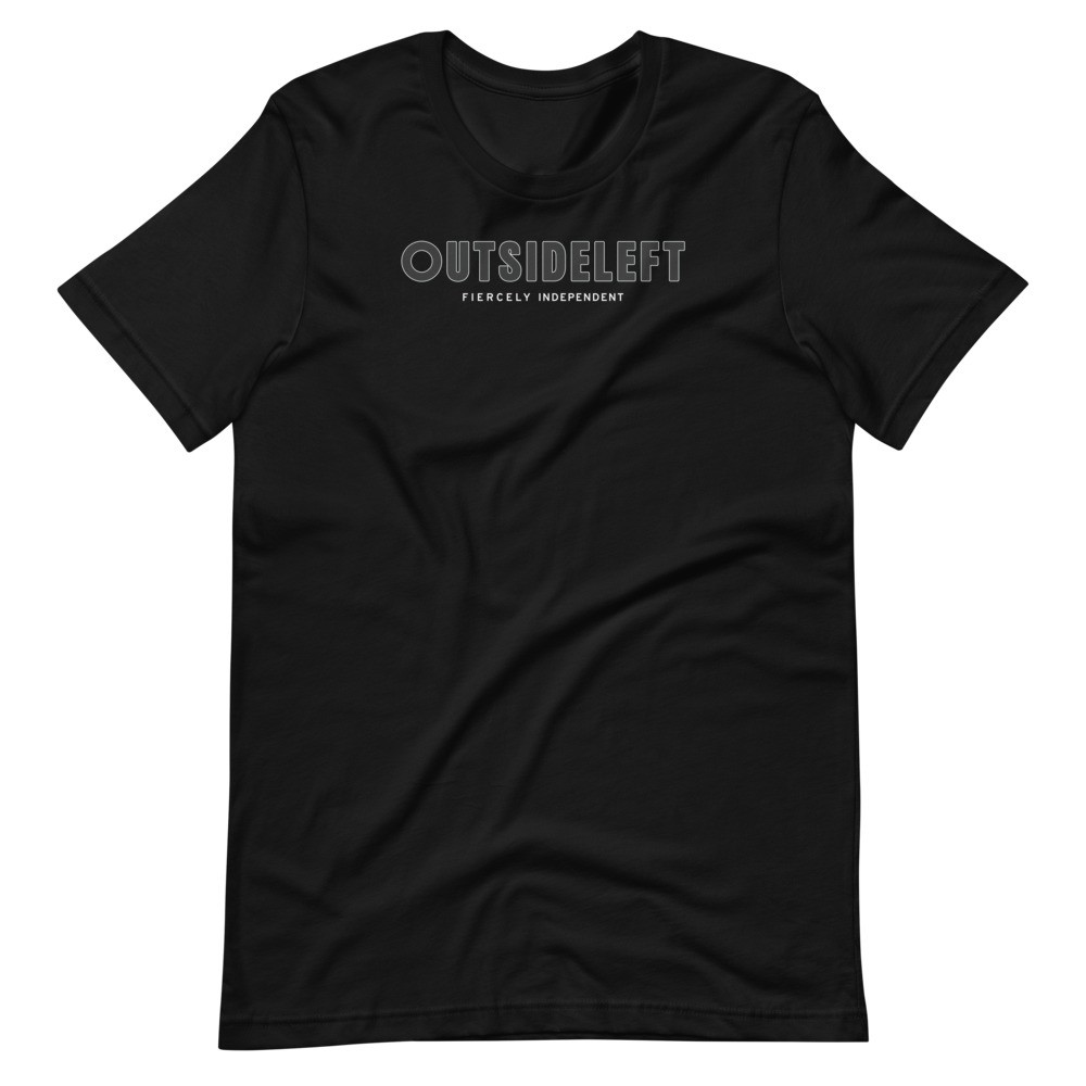 Outsideleft darker colourway fiercely independent t-shirt