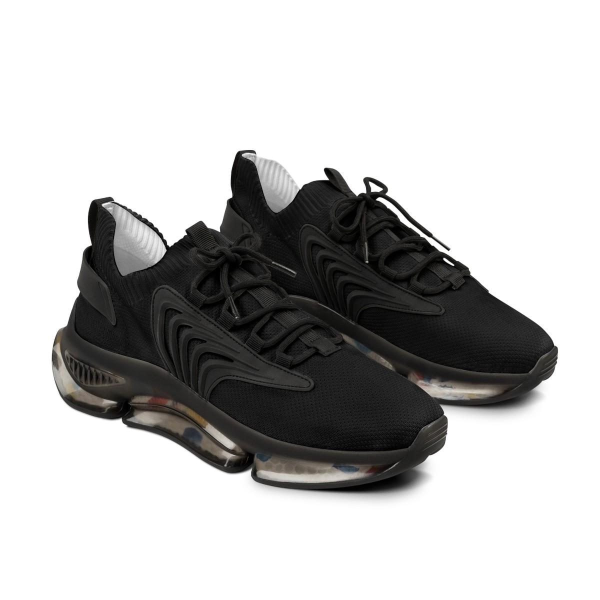 TheraWalk™ Men Comfort Sneakers – Lightweight, Breathable, All-Day Support for Everyday Wear. (Colour: Black)