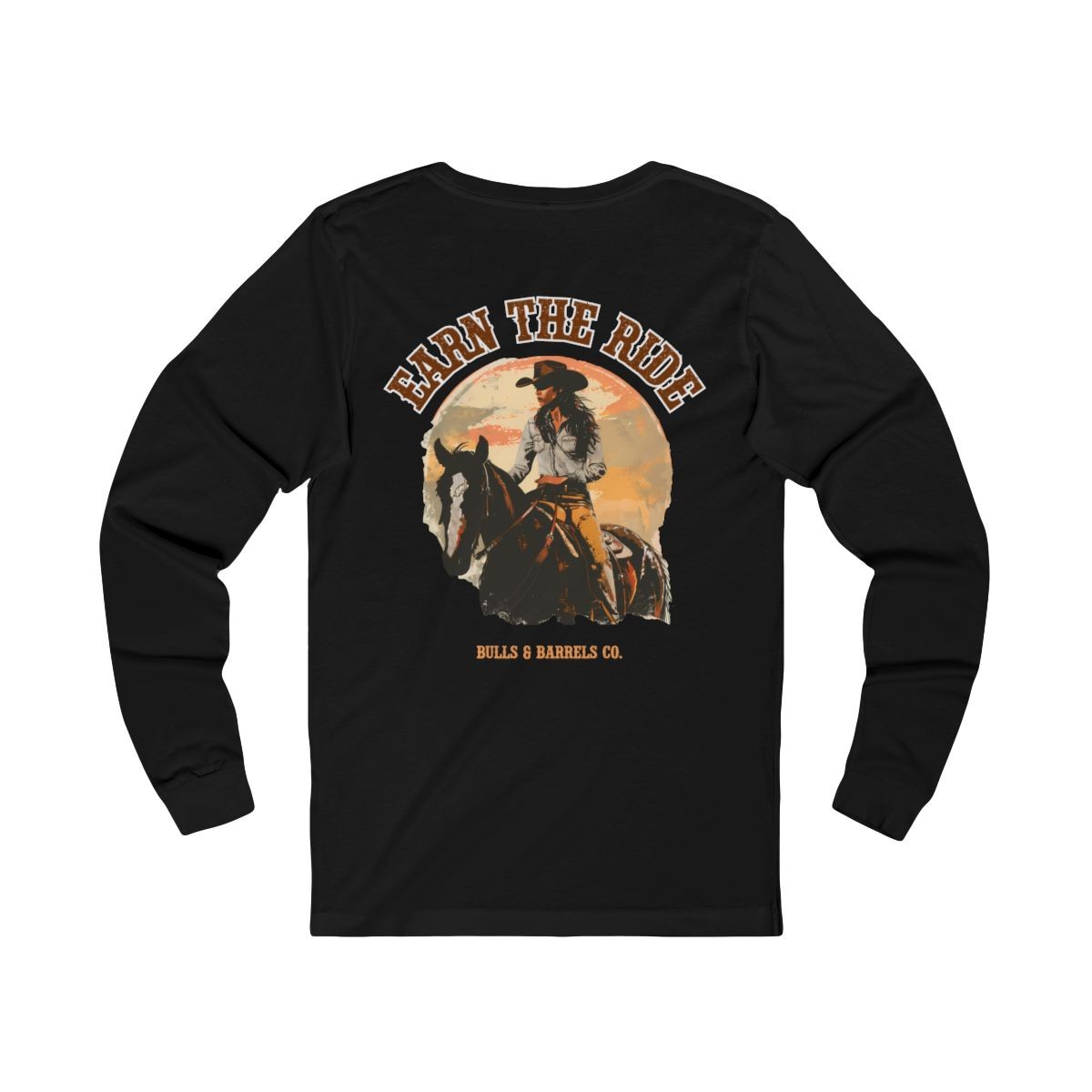 Earn the Ride – Chasing Sunsets Long Sleeve Tee