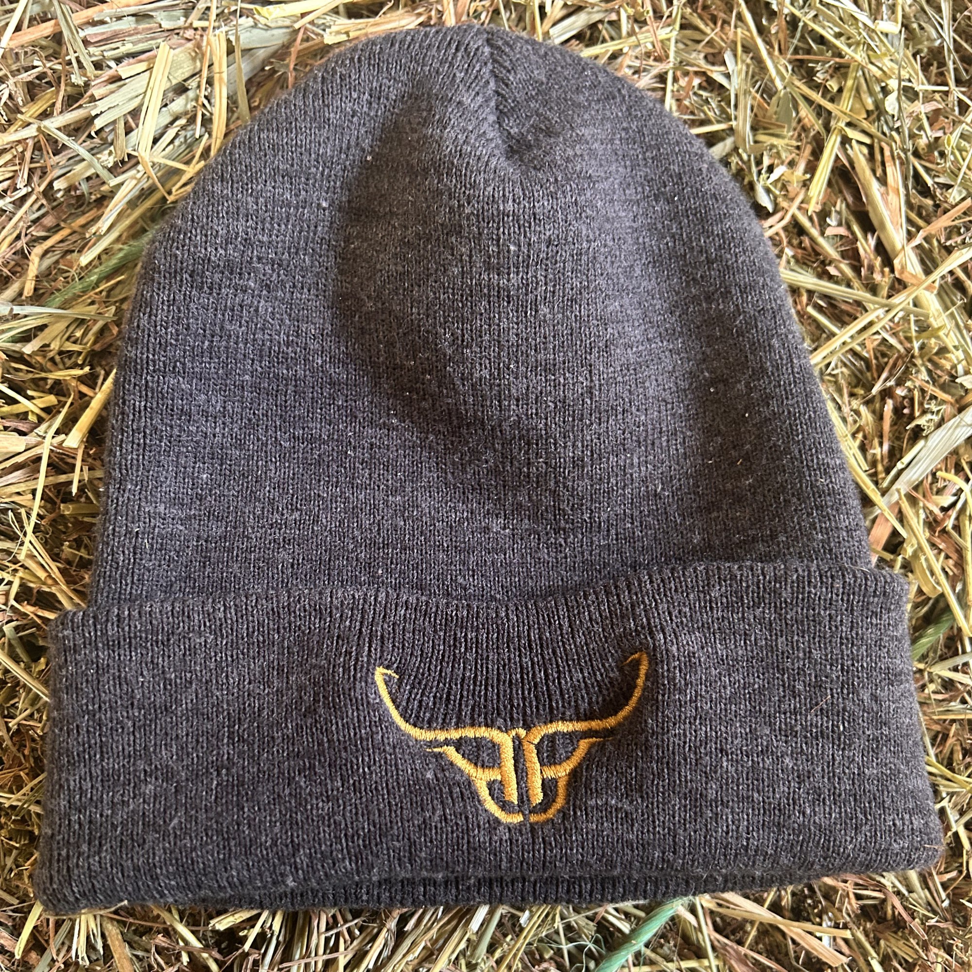 The Brandmark Cuff Gray Beanie