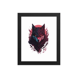 Framed poster