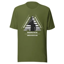 Burpees For Vets 2025 Unisex T-shirt Olive