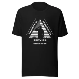 Burpees For Vets 2025 Unisex T-shirt Black