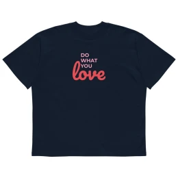 Unisex organic oversized high neck t-shirt