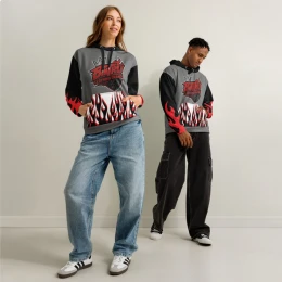 Unisex Bintru Crown Lion Logo cotton hoodie copy