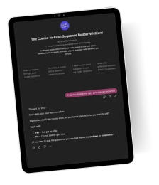Course-to-Cash Sequence Builder
