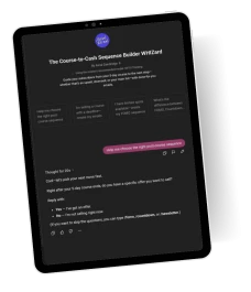 Course-to-Cash Sequence Builder