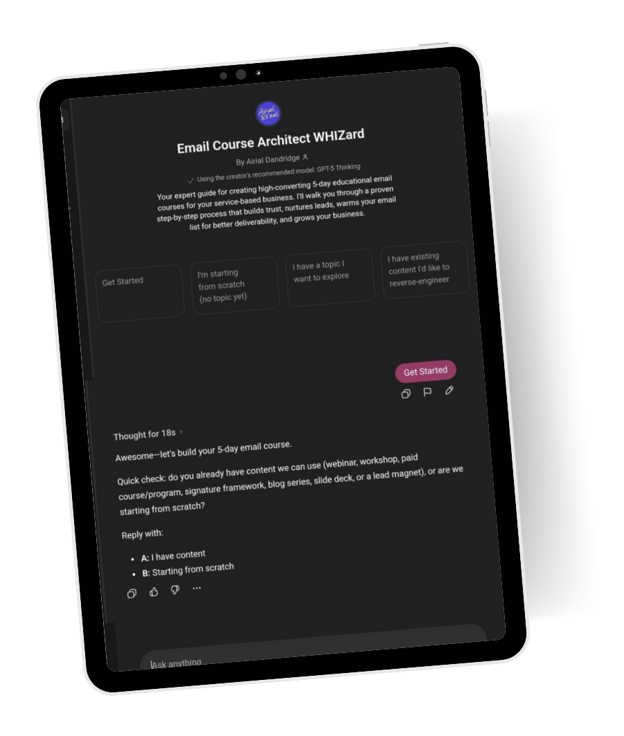Email Course Architect