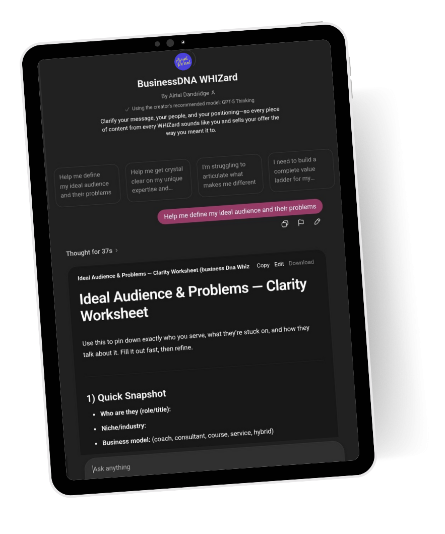 BusinessDNA WHIZard