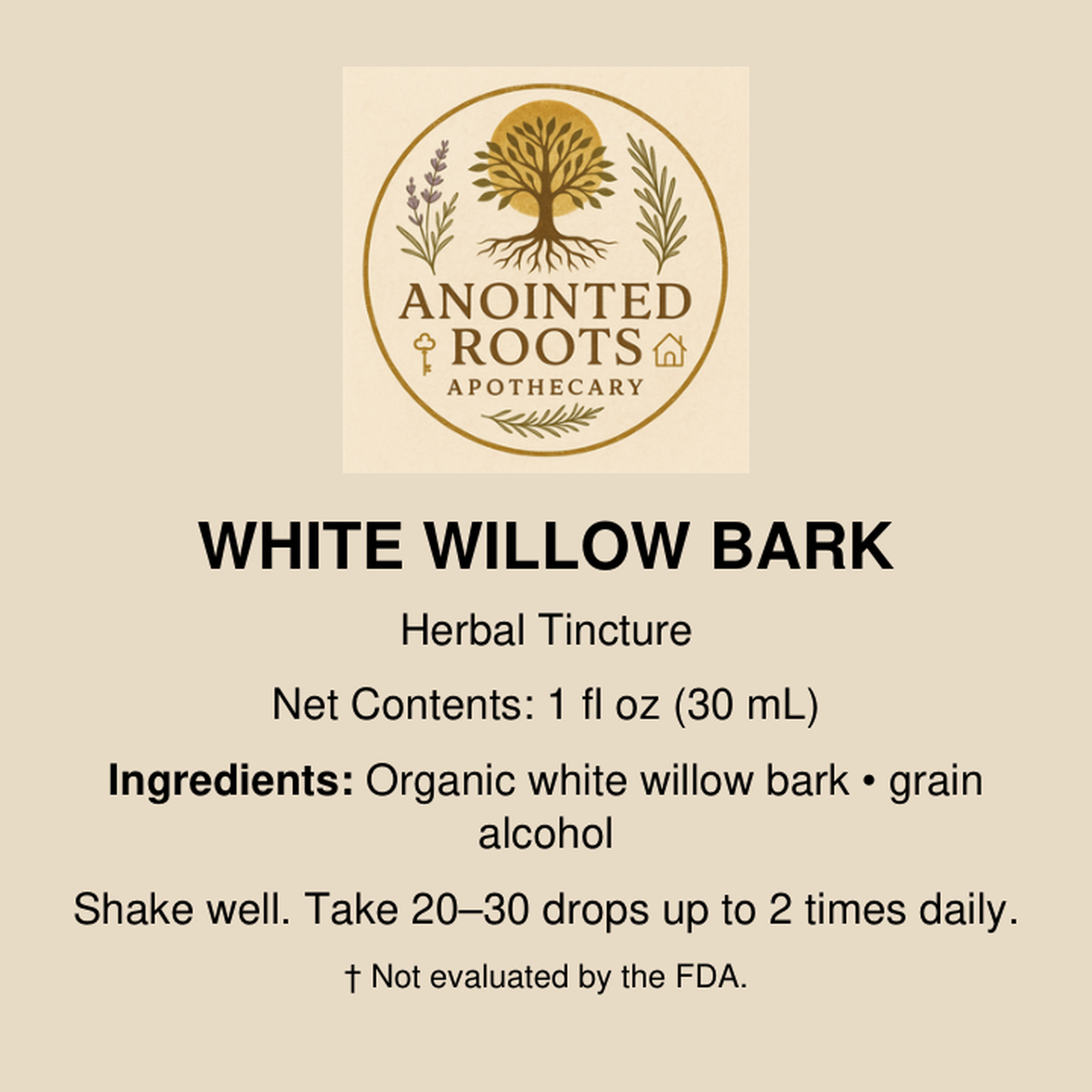 White Willow Bark Tincture