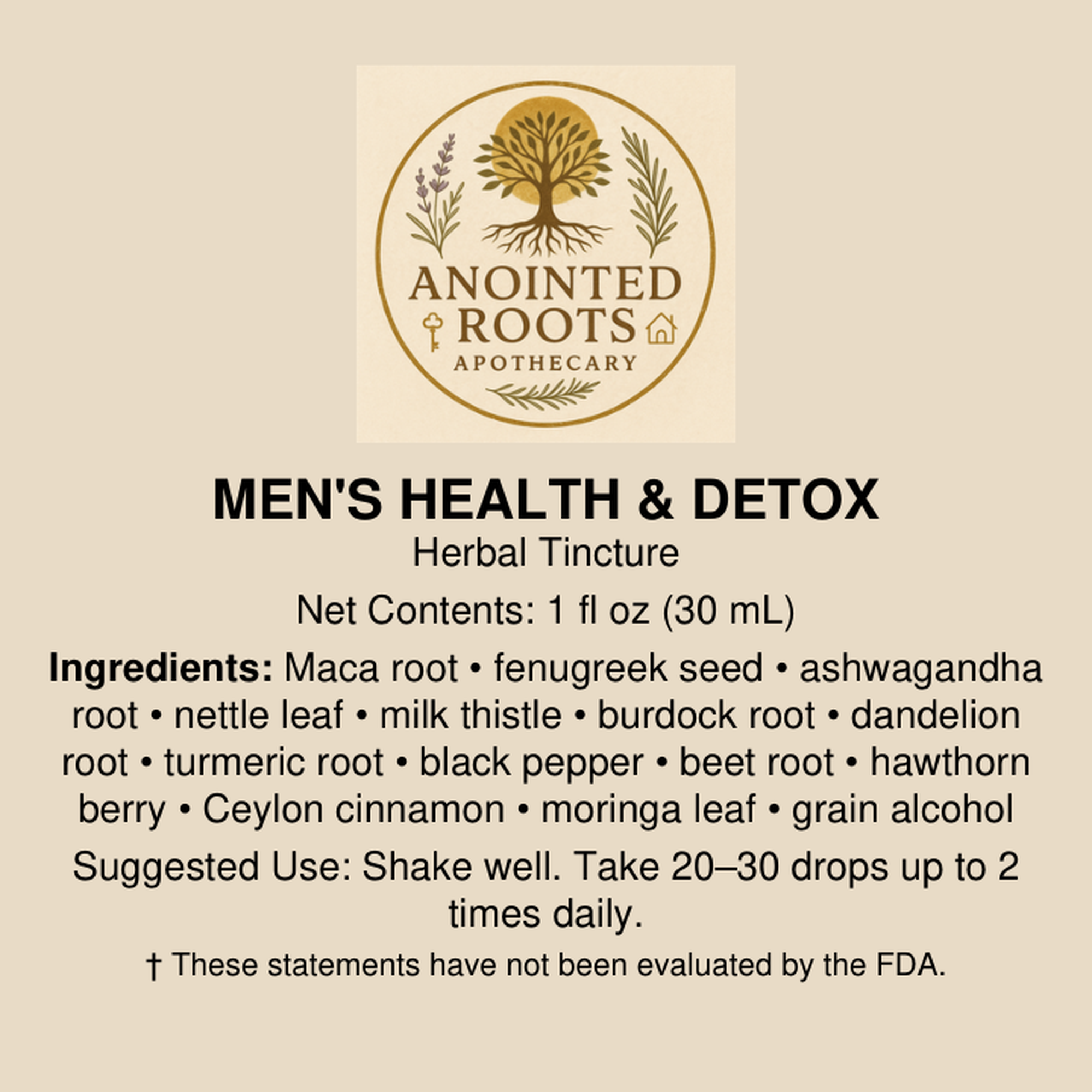 Men's Health & Detox Tincture