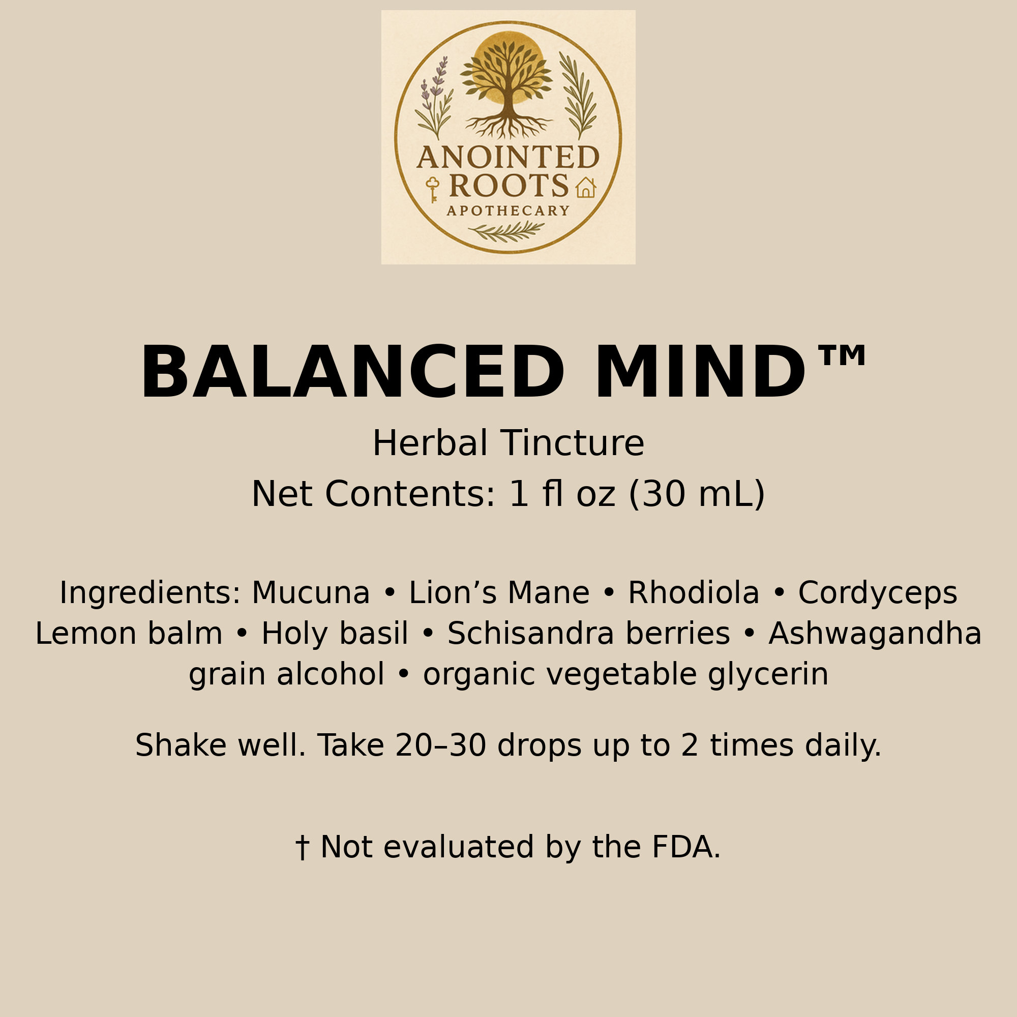 Balanced Mind Tincture