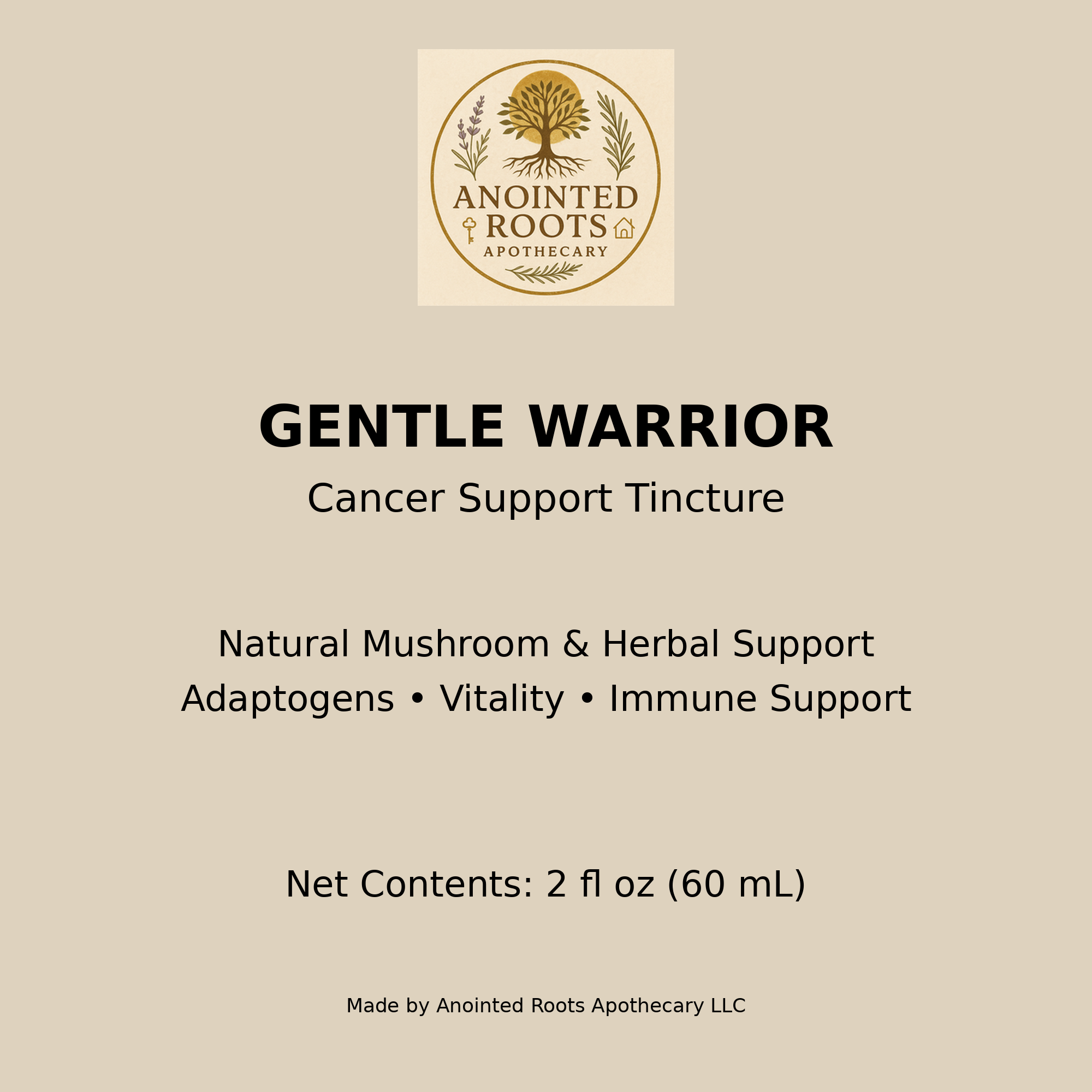 Gentle Warrior- Cancer support tincture