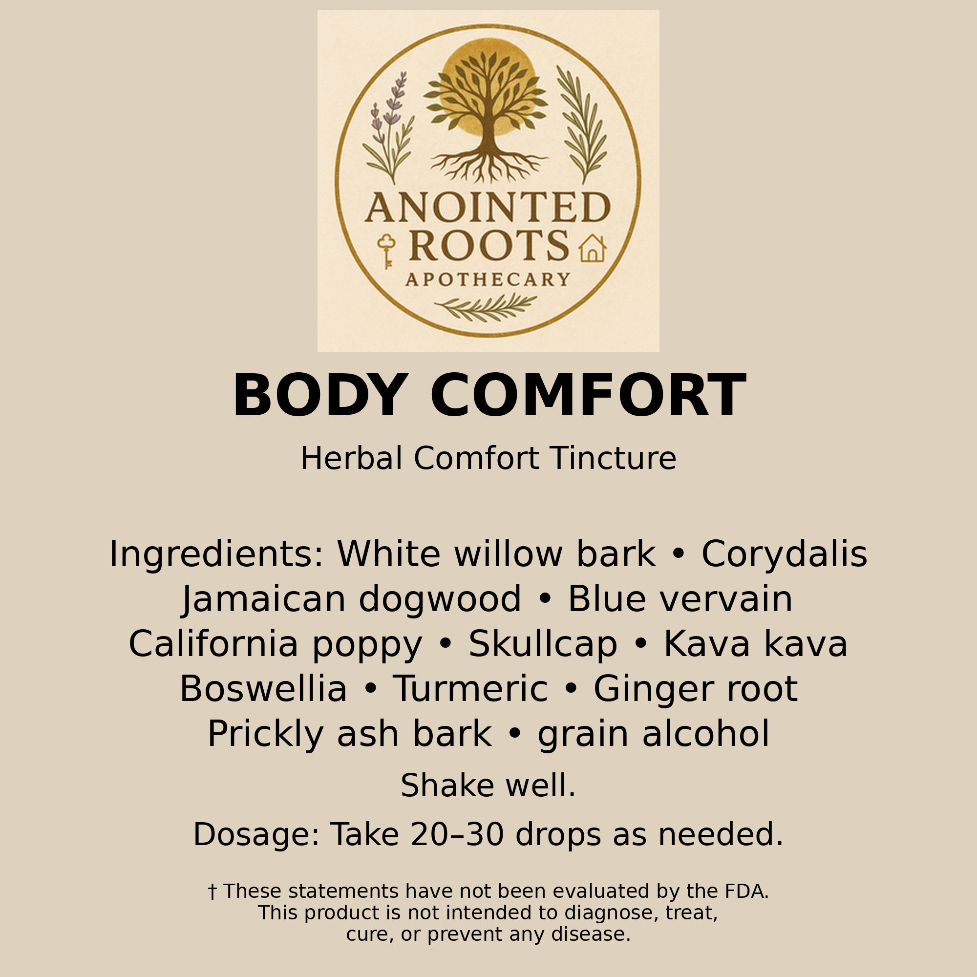 Body Comfort Tincture