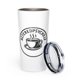 AlteredPsyche12 Logo stainless steel tumbler