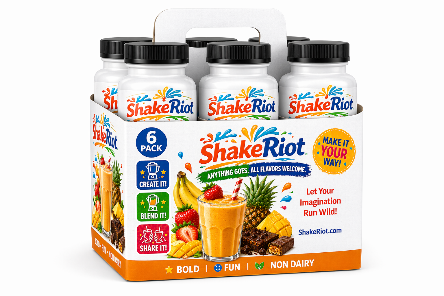 ShakeRiot Shake Mix Family Bundle (6 Bottles)