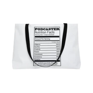 Podcaster's Nutrition Facts Weekender Tote Bag