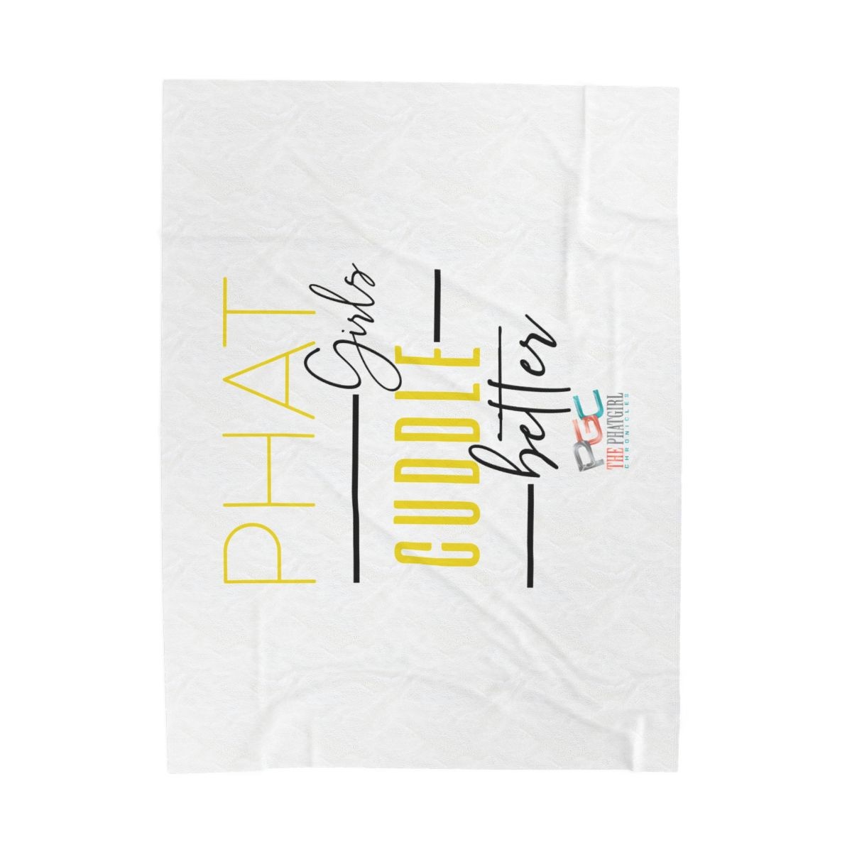 Phat Girls Cuddle Better Plush Blanket... (Yellow)