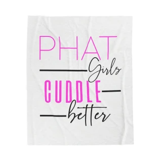 Phat Girls Cuddle Better Plush Blanket (Pink)