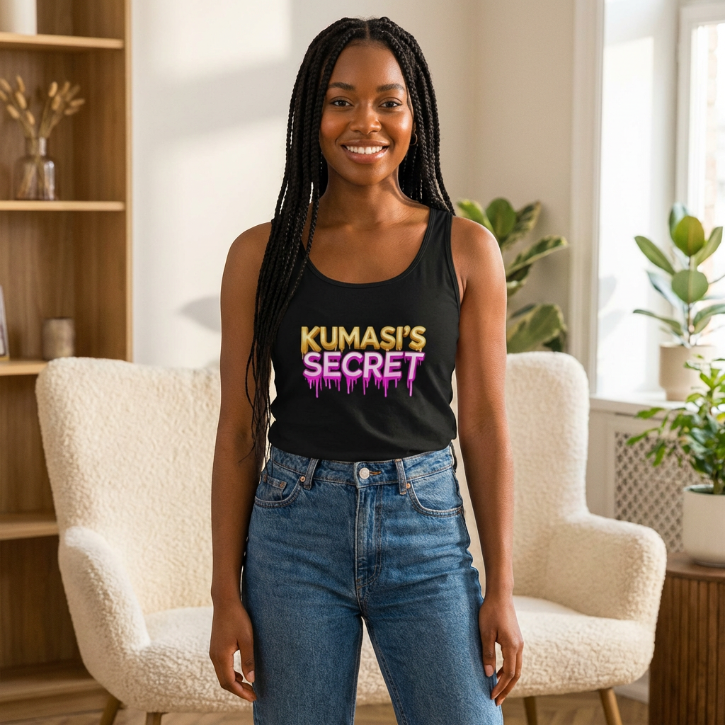 Kumasi's Secret dripping neon logo Tank Top