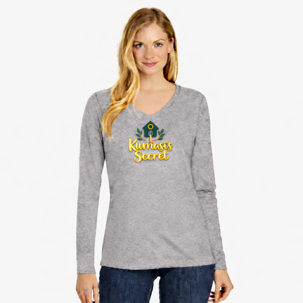 Kumasi's Secret design Long Sleeve V-Neck