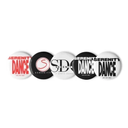 Set of pin buttons