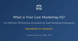 What is Your Law Marketing IQ? (100 Questions/Answers EBook) & Retake Access