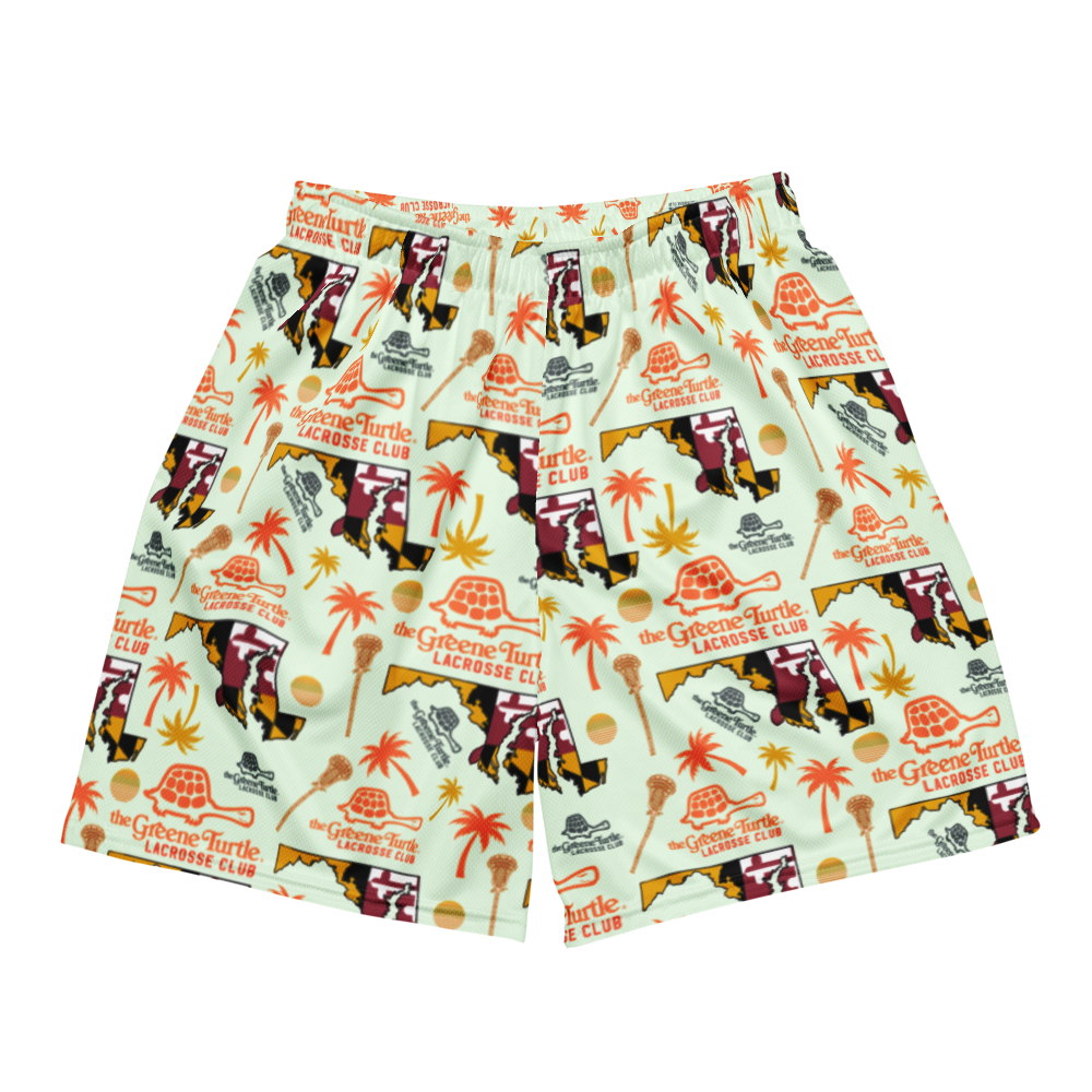 Green Turtle Lacrosse Mesh Shorts