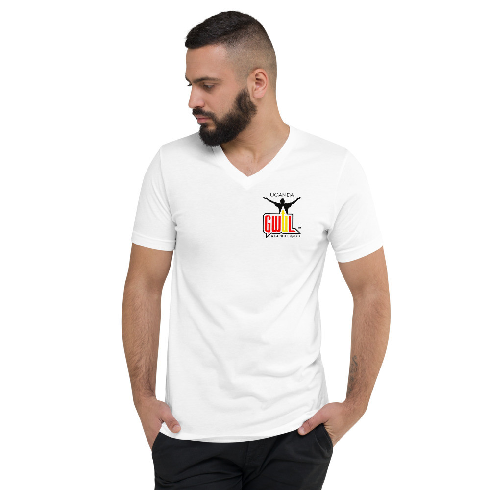 God Will Uplift - Uganda - V-Neck T-Shirt