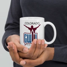 Represent Colorado - White glossy mug