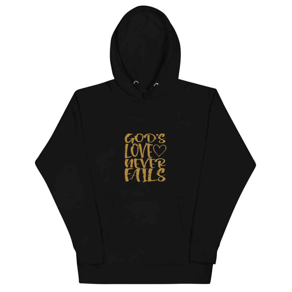 God's Love Never Fails - Unisex Hoodie